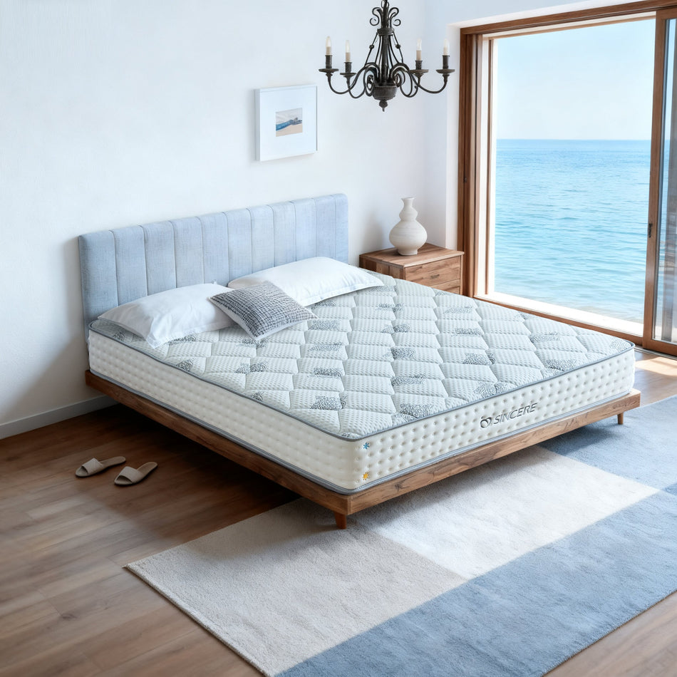 [Nový model] Ortopedický matrac s taštičkovými pružinami Vega-LUX 26 cm, zimná/letná strana, 7 komfortných zón, tvrdosť H3 | Sincere